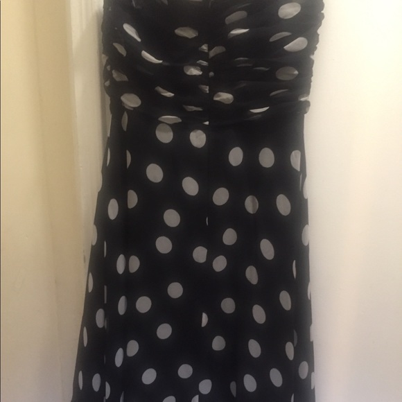 Black and White Silk dress. Size 14. Chelsea Nites - Picture 3 of 4